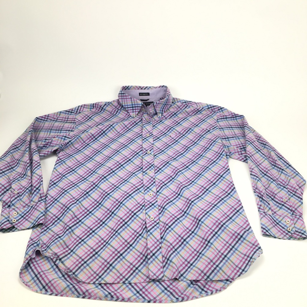 Tommy Hilfiger 80’s 2 ply fabric button down shirt
